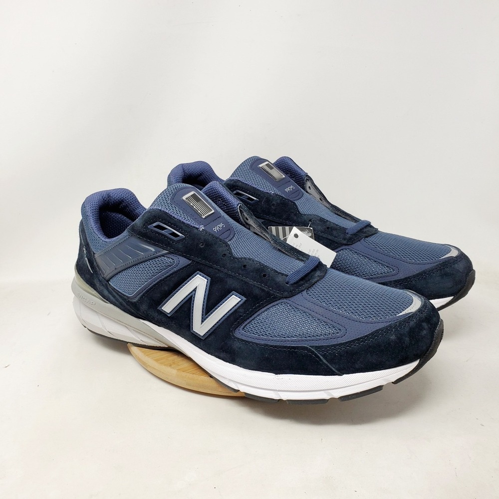 New Balance Shoes Mens 15 D 990 v5 Navy Blue Suede Sneaker Running Walking USA